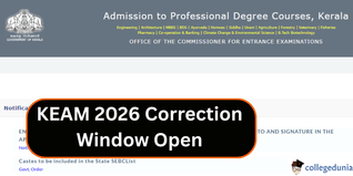 KEAM 2026 Correction Window Open @cee.kerala.gov.in; Edit Application Form till March 21